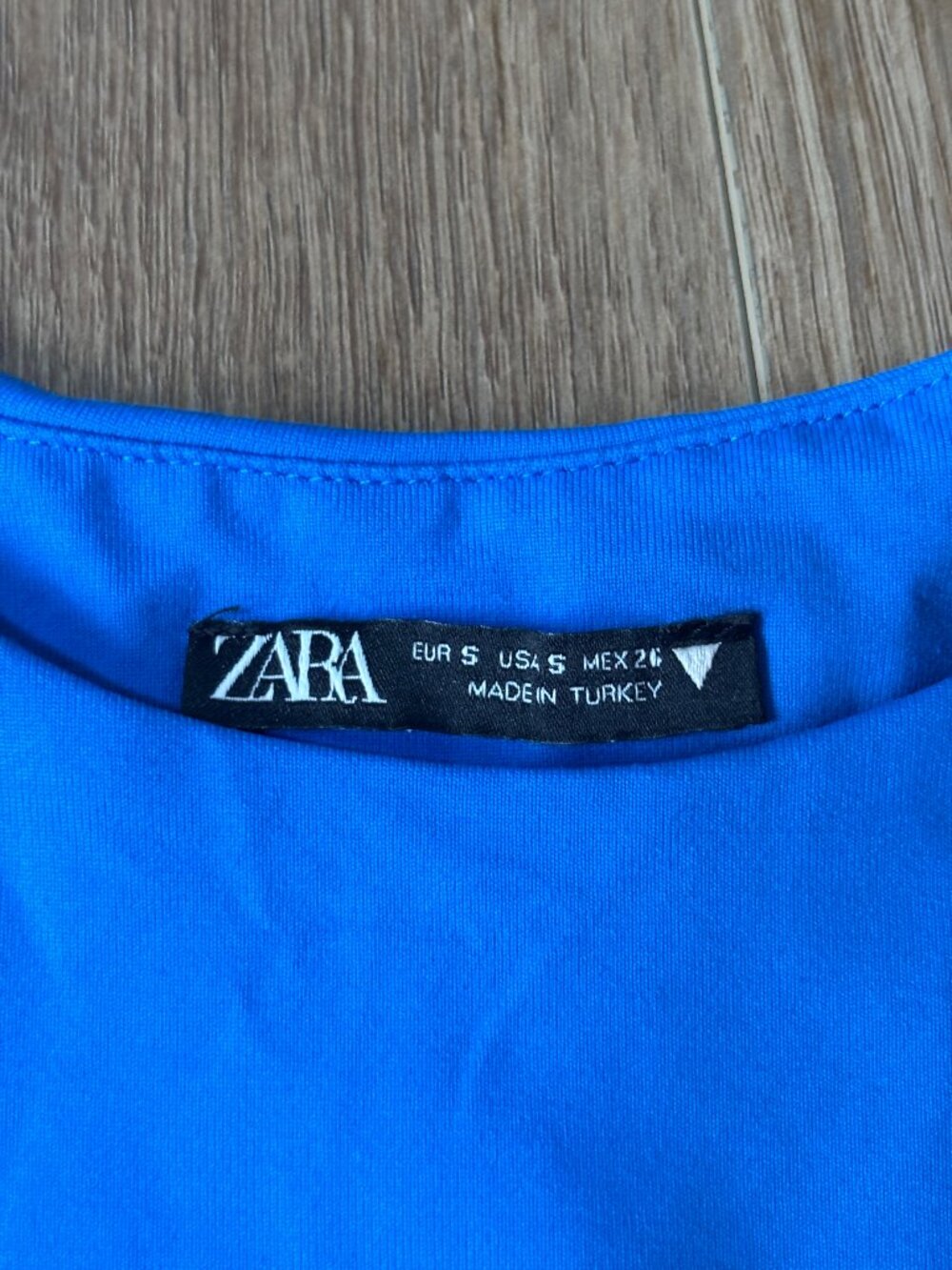 Zara Blue Tank Bodysuit - Size Small - Picture 3 of 5